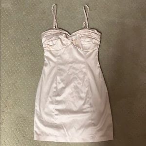 Nude tight mini dress